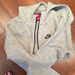 Nike Kids Light Gray Zip-Up Jacket